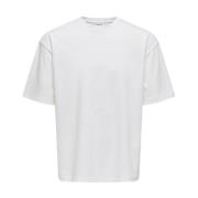 Airflex Casual Tee Wit Only & Sons , White , Heren