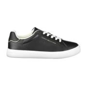 Zwarte Polyester Sneaker voor Vrouwen Tommy Hilfiger , Black , Dames