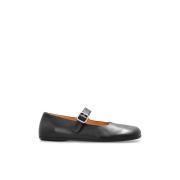 Leren balletflats Marsell , Black , Dames