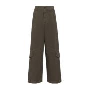 Ruimvallende waterafstotende katoenen broek Dries Van Noten , Gray , H...