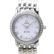 Pre-owned Glass watches Omega Vintage , White , Dames