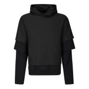 Envelop Hoodie Sweatshirt Heliot Emil , Black , Heren