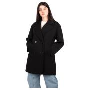 Zwarte Jas Gradi Max Mara , Black , Dames