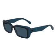 Donkerblauwe Zonnebril Ckj24620S 400 Calvin Klein , Blue , Unisex