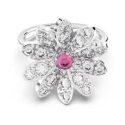 Eternal Flower Pink Crystal Ring Swarovski , Gray , Dames