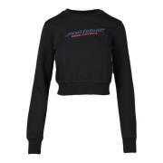 Essentiële Katoenen Sweater Diesel , Black , Dames