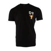 Cool Fit Tee Zwart T-shirt Heren Dsquared2 , Black , Heren