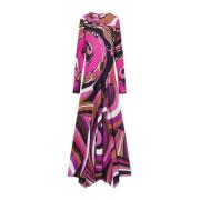 Fuchsia Jurk voor Vrouwen Aw24 Emilio Pucci , Multicolor , Dames