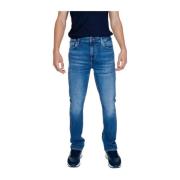 Blauwe Katoenmix Jeans Collectie Guess , Blue , Heren