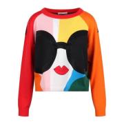 Kleur-Blok Staceface Trui met Applicatiedetail Alice + Olivia , Multic...