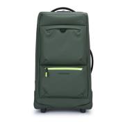 Gerecyclede stof 2-wiel trolleytas Piquadro , Green , Unisex