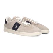 Beige Suede Heritage Area Sneakers Polo Ralph Lauren , Beige , Heren