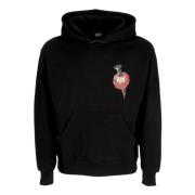 Zwarte Hoodie met Voorzak Propaganda , Black , Heren