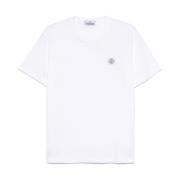 Wit T-shirt voor mannen Stone Island , White , Heren