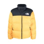 Geel/Zwart Gewatteerd Donsjack The North Face , Yellow , Heren