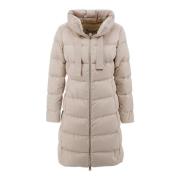 Gewatteerde Ganzendons Waterdichte Jas Herno , Beige , Dames