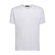 Casual Katoenen T-Shirt in Zwart Dolce & Gabbana , White , Heren