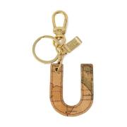 Beige Leren Sleutelhanger voor Vrouwen Alviero Martini 1a Classe , Bei...