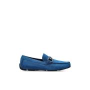 Suede loafers Front Salvatore Ferragamo , Blue , Heren