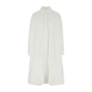 Witte Poplin Overhemdjurk Jil Sander , White , Dames