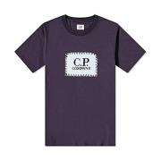 Casual Katoenen T-shirt C.p. Company , Blue , Heren