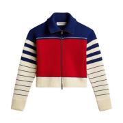 Herigate Cropped Knit Ski Full Zip Golden Goose , Multicolor , Dames