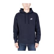 Comfortabele Katoenmix Hoodie Tommy Jeans , Blue , Heren