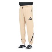 Teamwork-geïnspireerde Beige Sportbroek Adidas , Beige , Heren