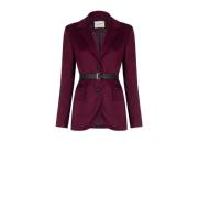 Elegante Jas Collectie Herfst Winter Rinascimento , Red , Dames