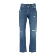 Klassieke Denim Jeans voor Heren Dolce & Gabbana , Blue , Heren