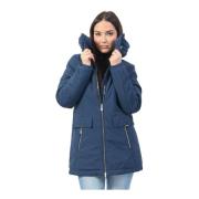 Blauwe Softshell Damesjas met Hoge Kraag YES ZEE , Blue , Dames