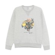 Grijze Sweatshirt met Polo Bear Polo Ralph Lauren , Gray , Heren