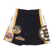 NHL Thuisstad Basketbalshorts Zwart Mitchell & Ness , Black , Heren