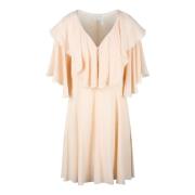 Gerimpelde Jurk Chloé , Pink , Dames