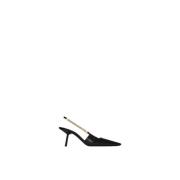 Geometrische hak slingbacks Saint Laurent , Black , Dames