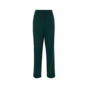 Donkergroene wollen broek Alexandre Vauthier , Green , Dames