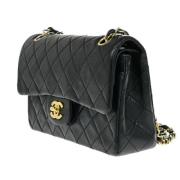 Pre-owned Leather chanel-bags Chanel Vintage , Black , Dames