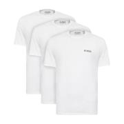 Heren Logo T-shirt Guess , White , Heren