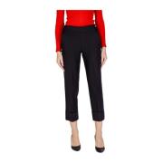 Skinny Polyester Blend Broek Sandro Ferrone , Black , Dames