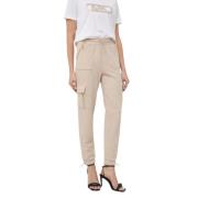 Beige Jogger Felpa Broek Michael Kors , Beige , Dames