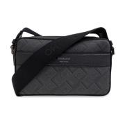 Schoudertas met monogram Salvatore Ferragamo , Gray , Heren