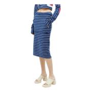 Gestreepte Jogging Midi Rok Reward If Found , Multicolor , Dames