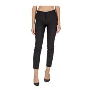 Polyester Blend Dames Jeans & Broeken Sandro Ferrone , Black , Dames