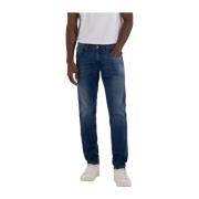 Slim Fit Katoenen Jeans Replay , Blue , Heren