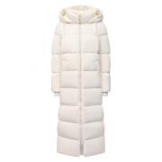 Nylon jas met capuchon en rits Herno , White , Dames