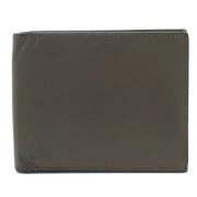 Pre-owned Leather wallets Hermès Vintage , Gray , Dames