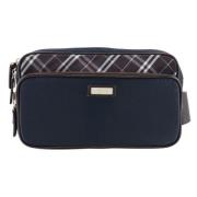 Pre-owned Canvas shoulder-bags Burberry Vintage , Blue , Heren