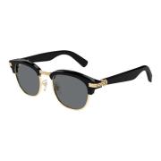 Ct0496S 003 Sunglasses Cartier , Black , Heren