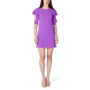 Lila Polyester Jurk Lente/Zomer Collectie Rinascimento , Purple , Dame...