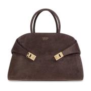 Suède tas Hug Salvatore Ferragamo , Brown , Dames